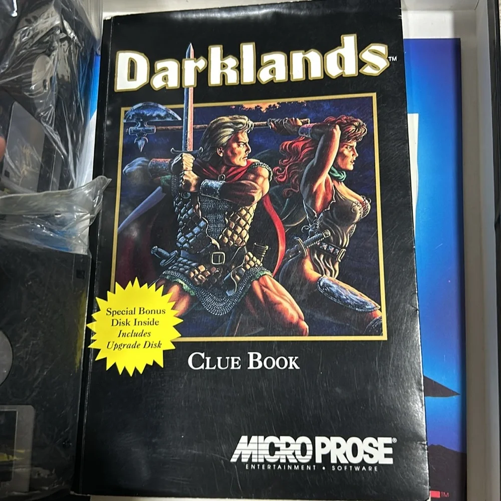 Vintage Darklands hard disk computer game